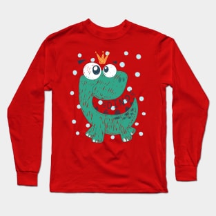 dino cartoon Long Sleeve T-Shirt